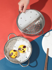 Silicone oil steamer paper disposable non-stick drawer cloth steamer paper buns steamed buns barbecue plate oil paper steamed buns steamer mat