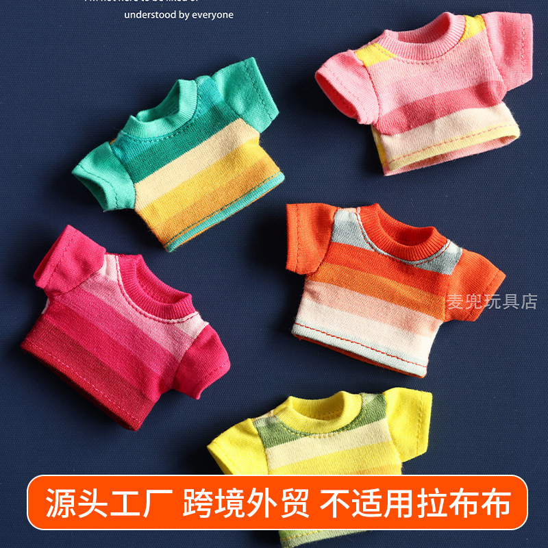 Only Clothes T-Shirt Pendant Clothing Export Plush Toy Bear Leader Dog Clothes Doll Doll Hand-Made Clothing