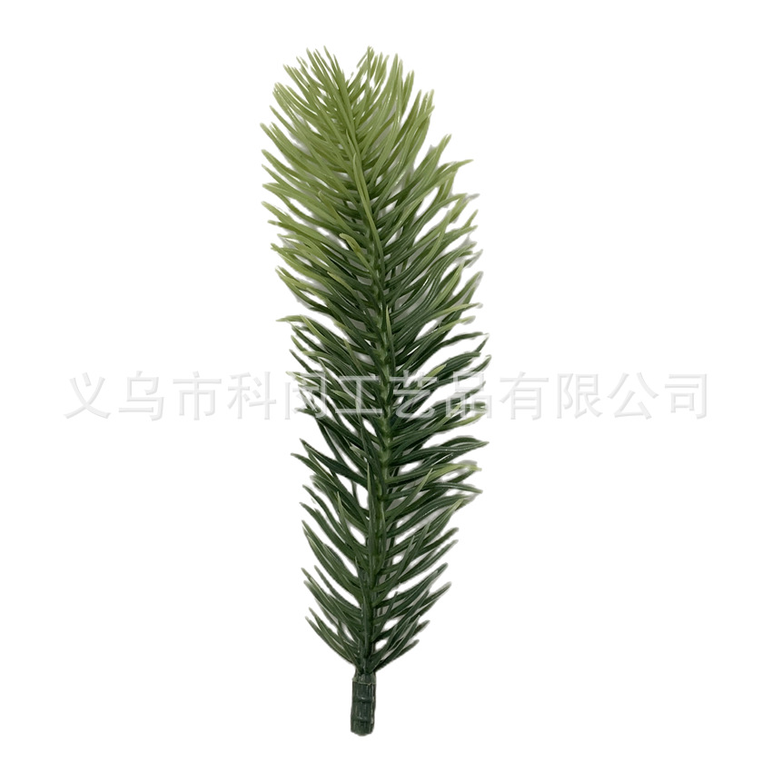 Fuente de fábrica aguja de pino de simulación aguja de pino de dos colores decoración de árbol de Navidad accesorios de guirnalda aguja de pino blanco material suave de alta calidad image 5