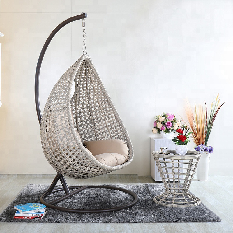 Silla colgante de ratán, hamaca tipo nido de pájaro, silla columpio para balcón, silla colgante para ocio al aire libre, estilo minimalista moderno.