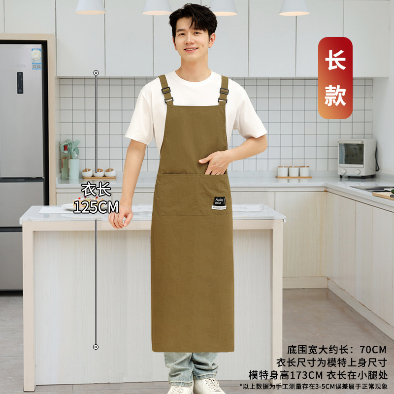キッチンや家庭用の男性用エプロン 2025 新しい耐油性と防水性の仕事とケータリングのための特別なハイエンドの若いスタイルのカスタマイズ|undefined