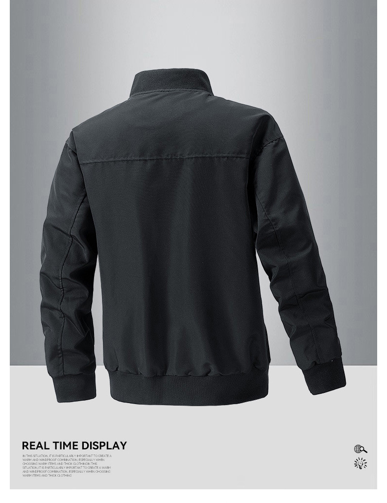 Men's Clothing flight suit men's casual jacket solid color workwear rivet jacket retro high street men_voghion.com