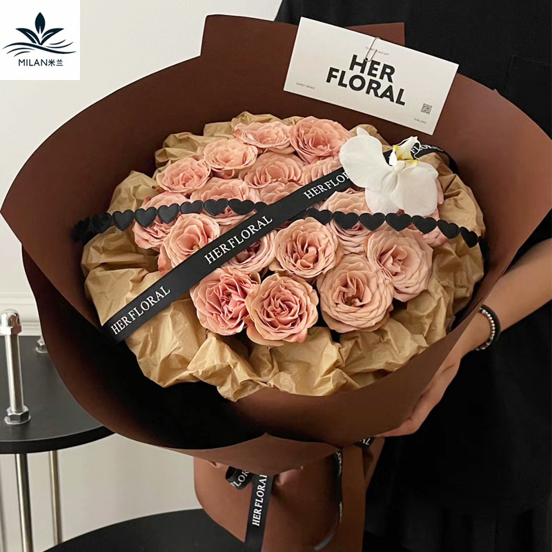 秋冬美拉德系列鲜花包装纸手工DIY材料花束包花纸艺术纸礼物批发