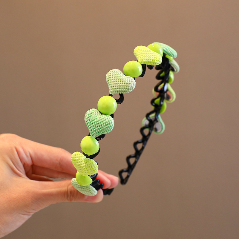 2023 nueva banda para el cabello de las niñas artefacto de cabello roto para niños horquilla de verano cabello antideslizante presionando diadema clip para el cabello de las niñas tocado