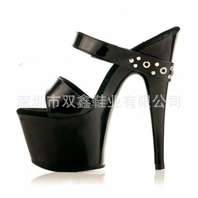 17cm súper zapatillas de tacón alto, Nightclub pole dance sandalias, aumento la altura plataforma zapatos las mujeres