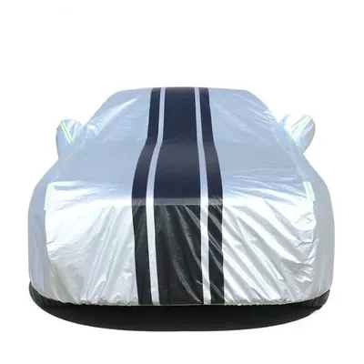 Car Full Cover Car Cover, Car clothing - thickened-oxford-cloth-suitable-for-99-of-models-silver-and-black-combination