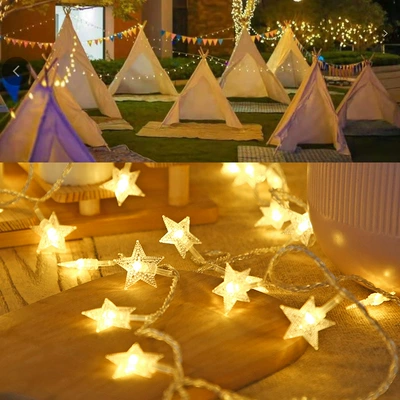 Avtomobil yan çətirləri — Decoration Small House Blanket - decorative-led-star-lights-no-specifications