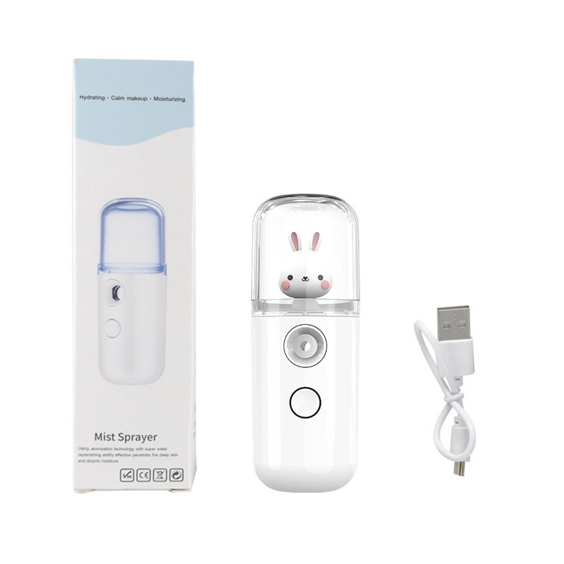 Nano Pulverizador de Bolas Pequeñas, Dispositivo Hidratante Portátil, Humidificador, Vaporizador Facial de Mano, Agua Desinfectante con Ácido Hipocloroso image 41