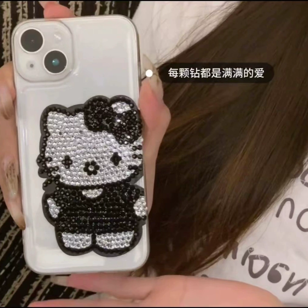 Чехол для телефона (KT) KT cat дизайн, опция набор для стразов DIY, совместим с iPhone 11–16