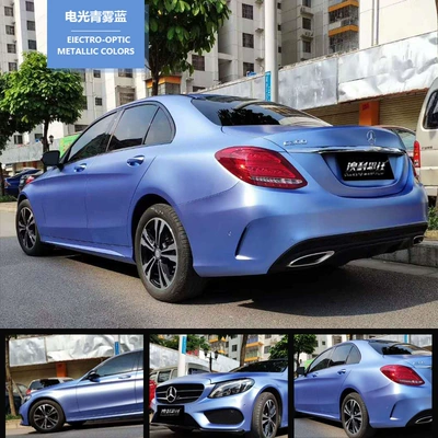 Auto Color Change Film, Pet Car Color Changing Film Dreamy - pet-electro-optical-mist-blue-152m-17m-white-label-flawless