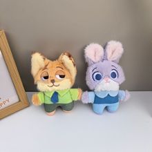 可爱新款疯狂动物城朱迪尼克闪电豹子毛绒零钱包公仔挂件钥匙扣