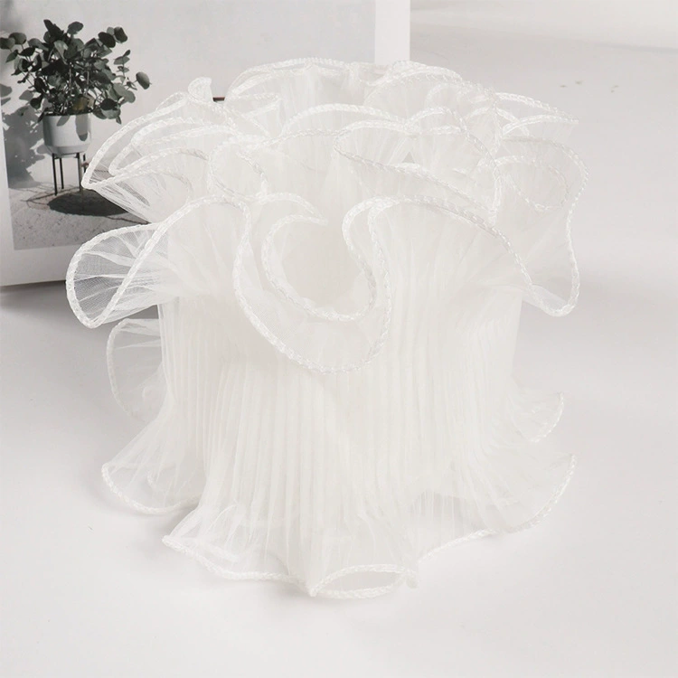 Двусторонняя волнистая пряжа для упаковки цветов, волнистая подкладочная ткань, оптовые материалы для цветочных магазинов, сетчатая пряжа для роз, плиссированная пряжа