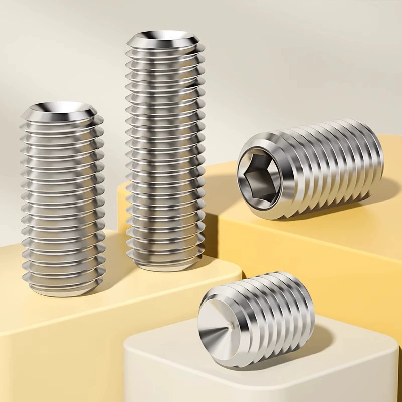 304/316 нержавеющая сталь Шестигранный вогнутый конец крепежный винт без головки винт метр верхней проволоки M1.6M2M3M4M16