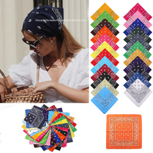 Cross-Border New Hair Accessories Magic Square Scarf Outdoor Sports Polyester Cashew Flower Cycling Multifunctional Headscarf Headwear Wholesale