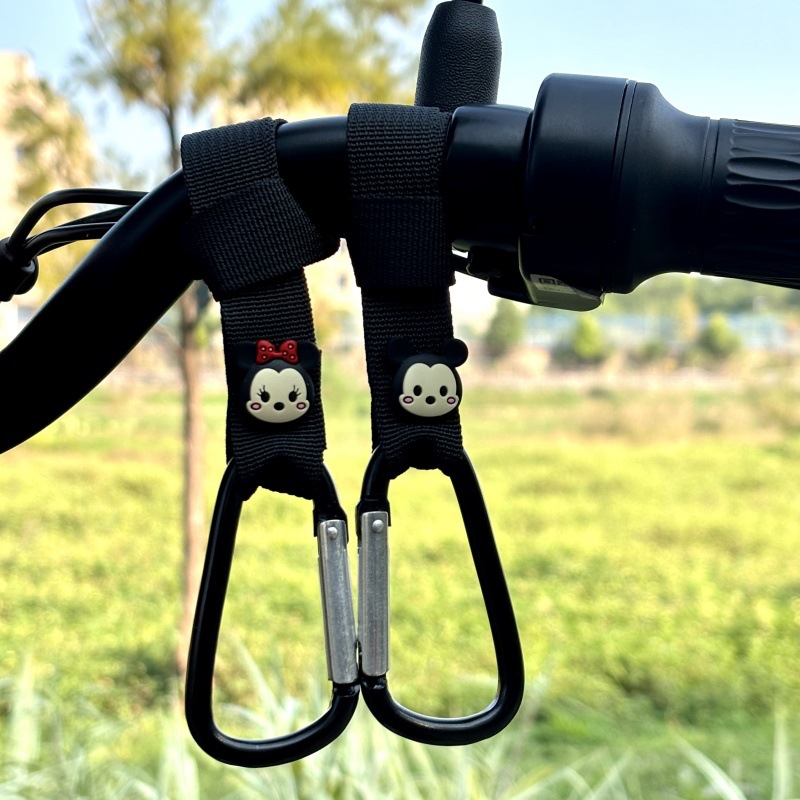 Gancho para coche eléctrico delantero universal sin perforaciones, almacenamiento multifuncional, batería, casco de bicicleta, bloqueo, dibujos animados lindos