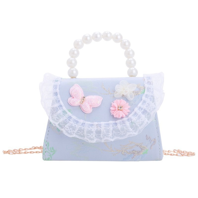 Nuevo estilo chino retro bolso de perla de viento 2025 bolso de cambio sobre rojo bolso de princesa de niñas Hanfu