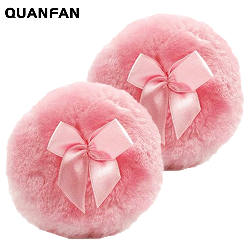 Soporte de terciopelo polvo de cuerpo puff polvo soplo largo esponjoso esponja esponjoso polvo suelto polvo denso pastel de maquillaje de reemplazo