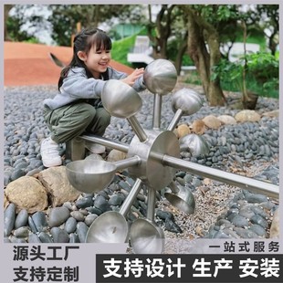 Archimedes Water Dispenser Outdoor Amusement Children's Water Play Equipment Stainless Steel Amusement Facilities Water Pump Pedal Water Cart