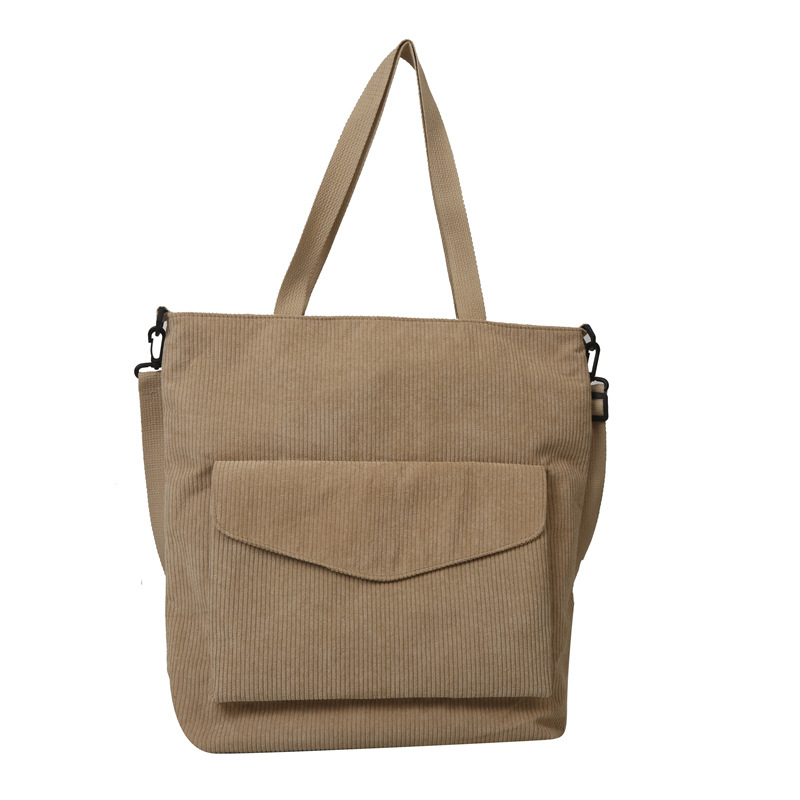 Bolsa de hombro de lana, bolsa de personalidad, bolsa de mano coreana de gran capacidad, bolsa de mano retrógrada simple