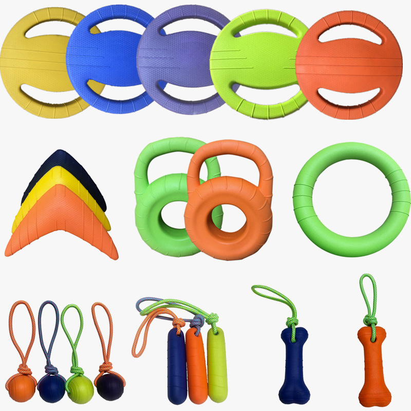 Pet Toy Dog Teething Toy Frisbee Dog Interactive Pull Ring Pet Supplies Relieve Boredom Darts Knot Rope Ball