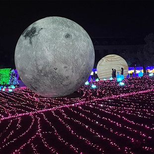 Inflatable Nine Planets Inflatable Luminous Moon Moon Model National Flag Planet Inflatable Full Spray Painted Ball Astronaut