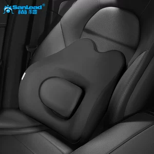 Waist support car seat back car office home back cushion memory foam waist support neck support headrest car back cushion