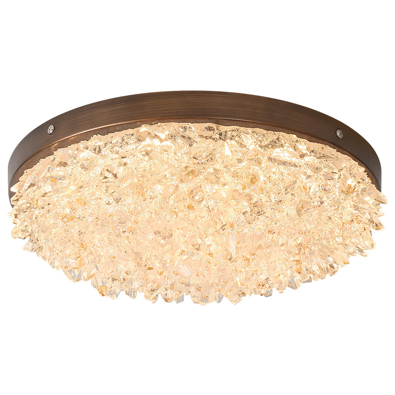 Luz de dormitorio medieval nueva luz de lujo lujoso restaurante de alto nivel resina lámpara de techo para proteger los ojos lámpara de montaña 413L