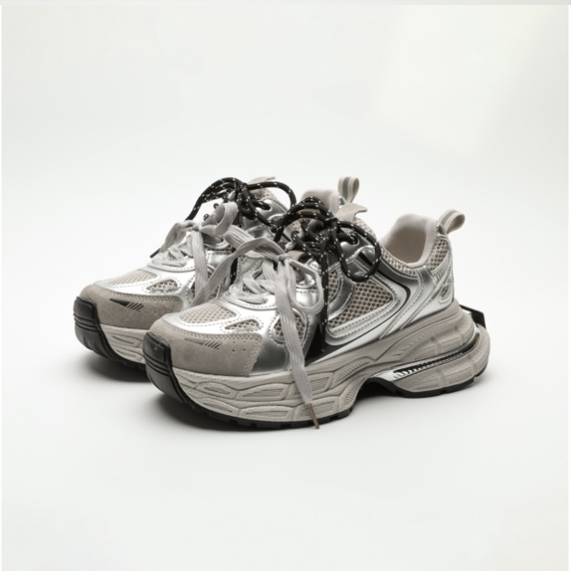 Autumn two-tone shoelaces platform