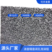 装饰性吸音材料泡沫铝消声闭孔铝蜂窝泡沫金属铝发泡铝装饰板深圳