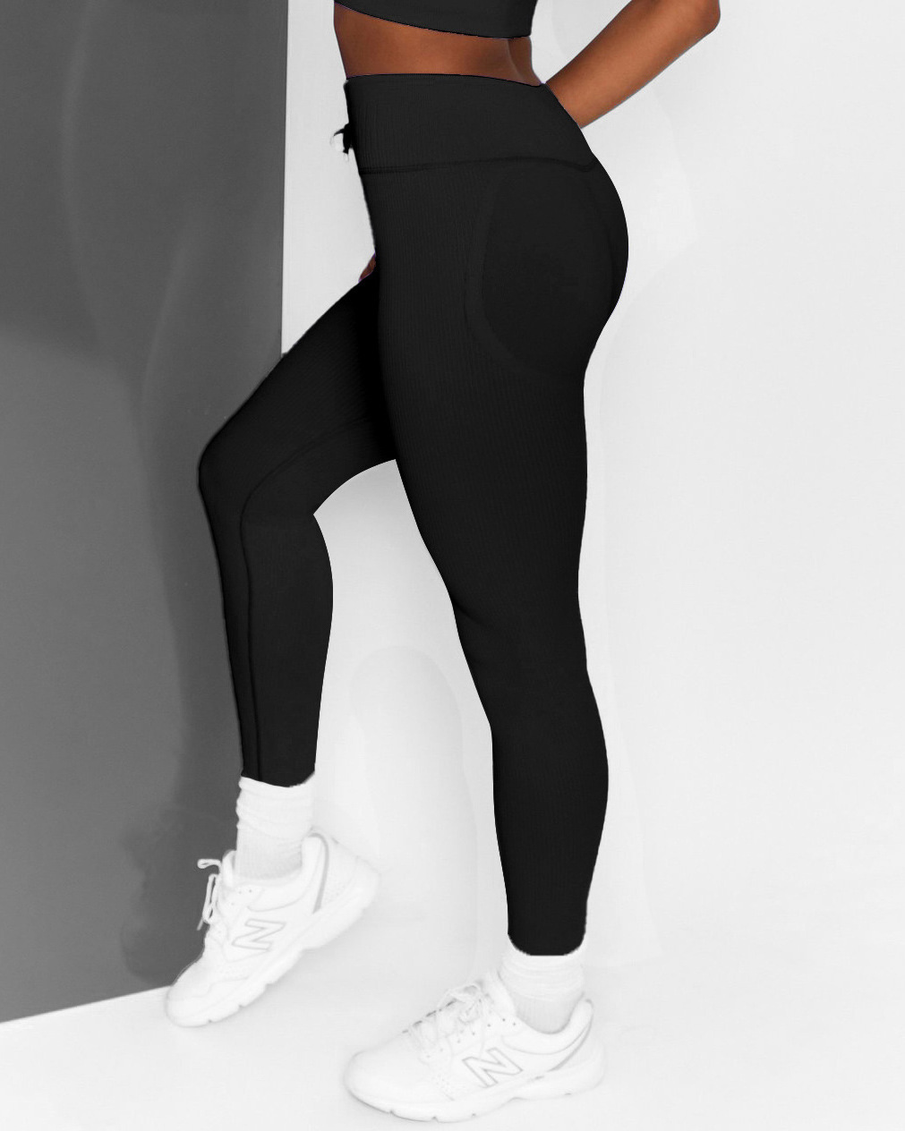 Pantalones de yoga roscados de cintura alta para mujer, ropa de nihaostyles al por mayor NSXER79918