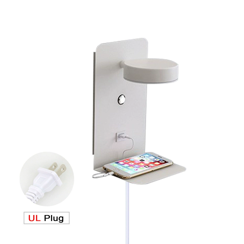 Touch sconce, LED minimalistic reading, lantern for bed, three colors, light luxury style