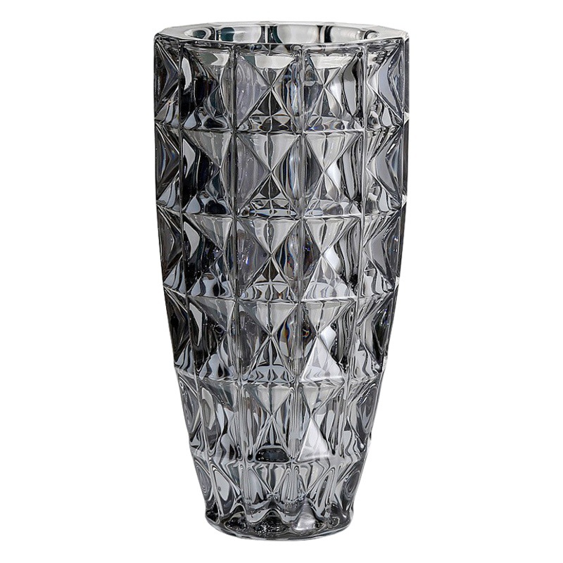 Vaso de vidrio grueso transparente de alto nivel de sensación hidropónica lirio flores rosas en el viento adornamiento de alto valor facial