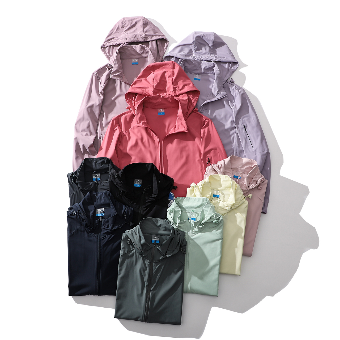 Summer 50+ Ice Silk Outdoor Lightweight Couple's Style Uv Protection Sun Protection Skin Jacket, Breathable, Comfortable and Cool