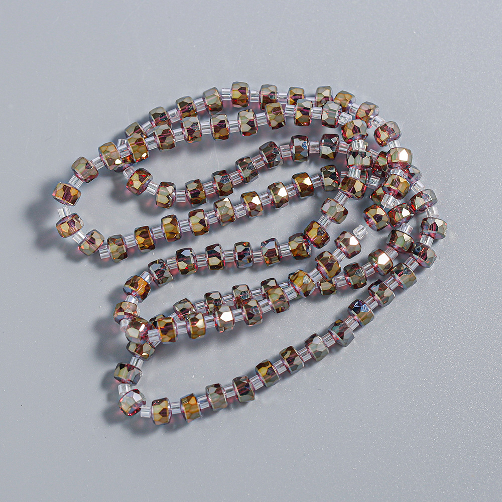 Cuentas Sueltas de Cristal Transparente de 6mm, Estilo Caramelo, Cristal en Rueda, para DIY, Pulseras, Accesorios de Joyería, Cuentas Sueltas al por Mayor