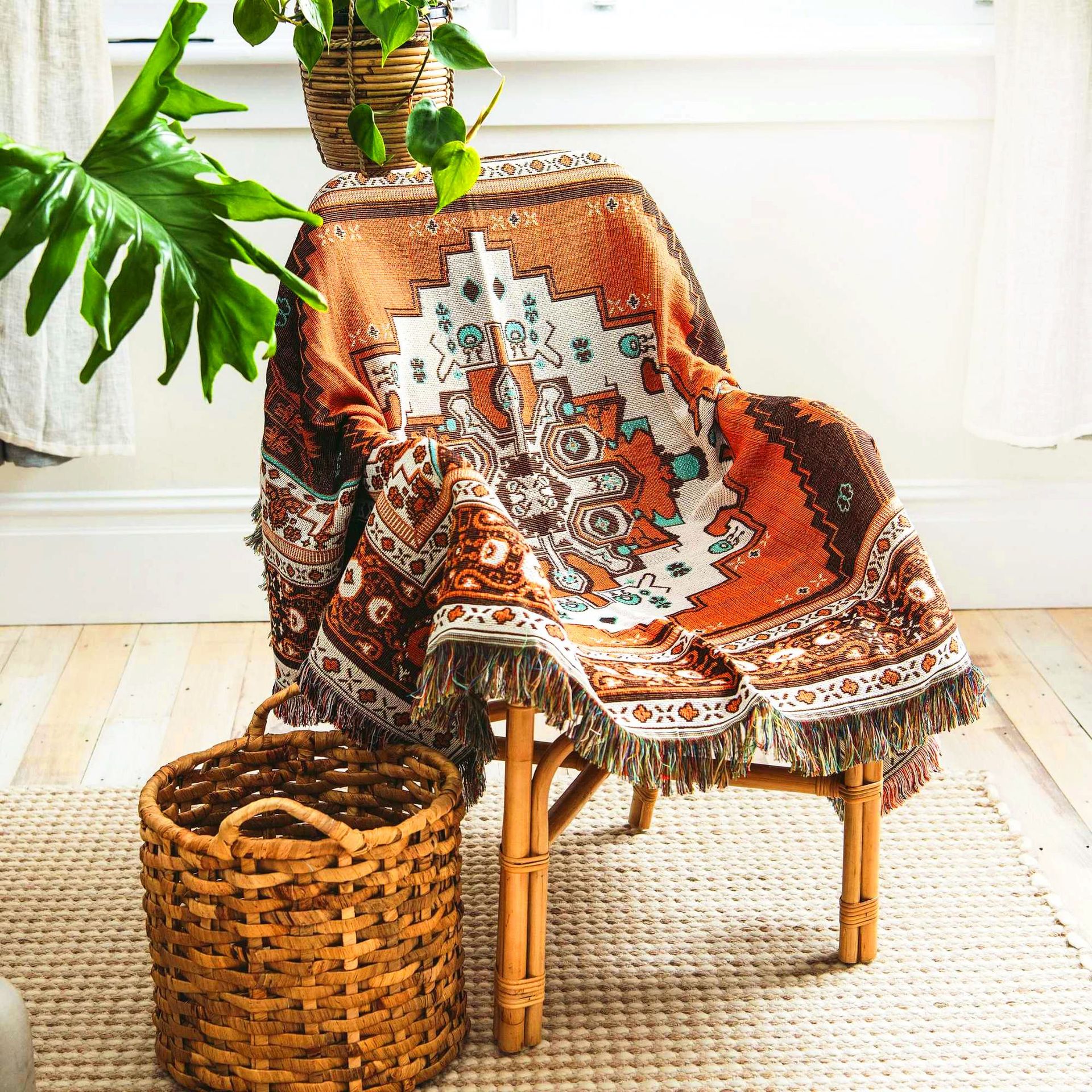 430g Weight carpet, blanket Home Textiles & Decor Type Cotton Nitrile Blend Material Geometric Pattern Casual Style Casual Geometric Cotton Nitrile Blend Carpet Blanket Artificial Decorations 无