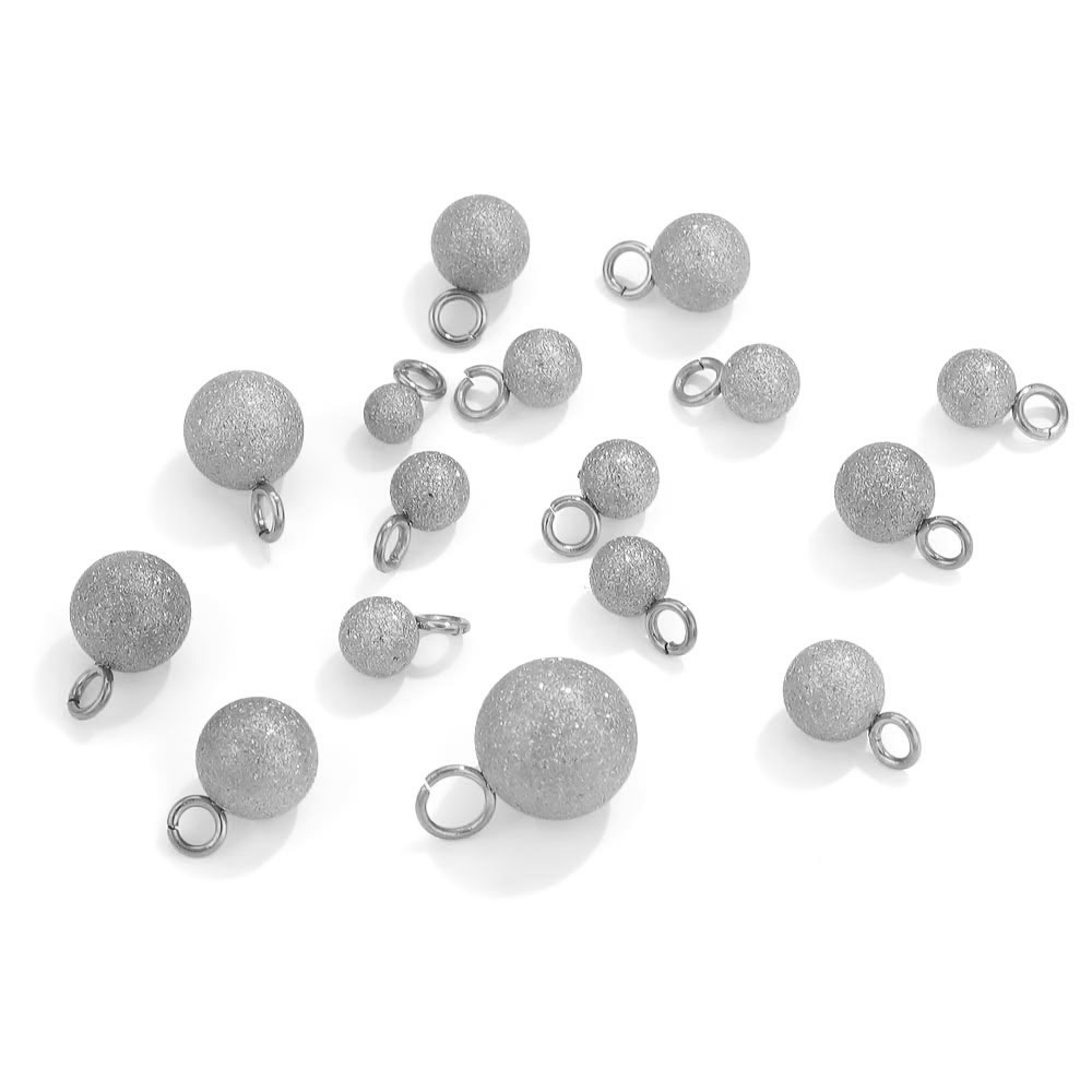 Acero inoxidable colgante de bolas colgante anillo de soldadura Bola de vacío de oro colgante pulsera accesorios de cola colgante Accesorios básicos