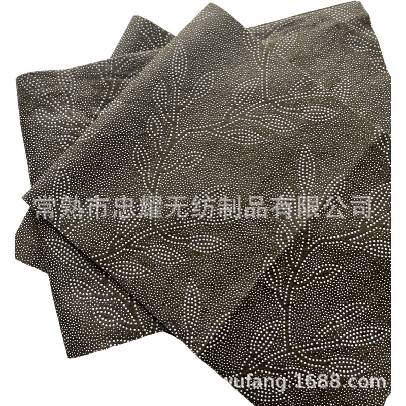 厂家批发涤纶滴塑无纺布防滑布PVC家居针刺地毯点塑毛毡布地垫