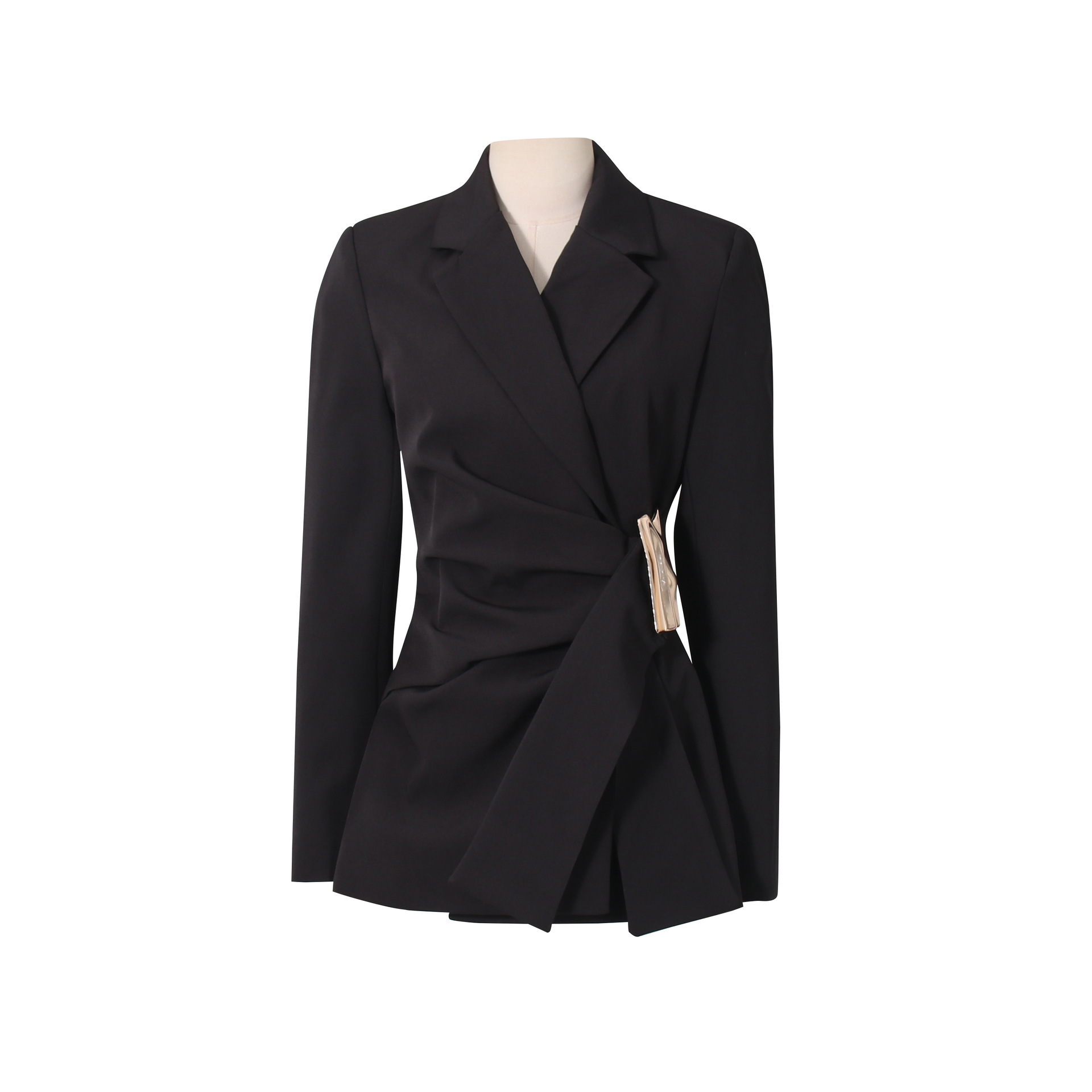 Abbigliamento donna Blazer elegante da donna con spalle incrociate Design personalizzato Giacca da completo di alta gamma per l'autunno e il pendolarismo_voghion.com
