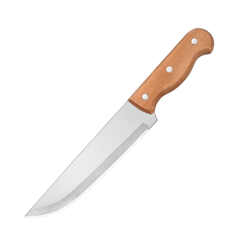 En stock mango de madera cuchillo de fruta hogar cuchillo de fruta de acero inoxidable cocina cuchillo multifuncional cuchillo mango cuchillo de carne