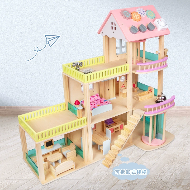 Семейная игрушка, кукольный домик для принцесы, замок, вилла, 3 года, подарок на день рождения