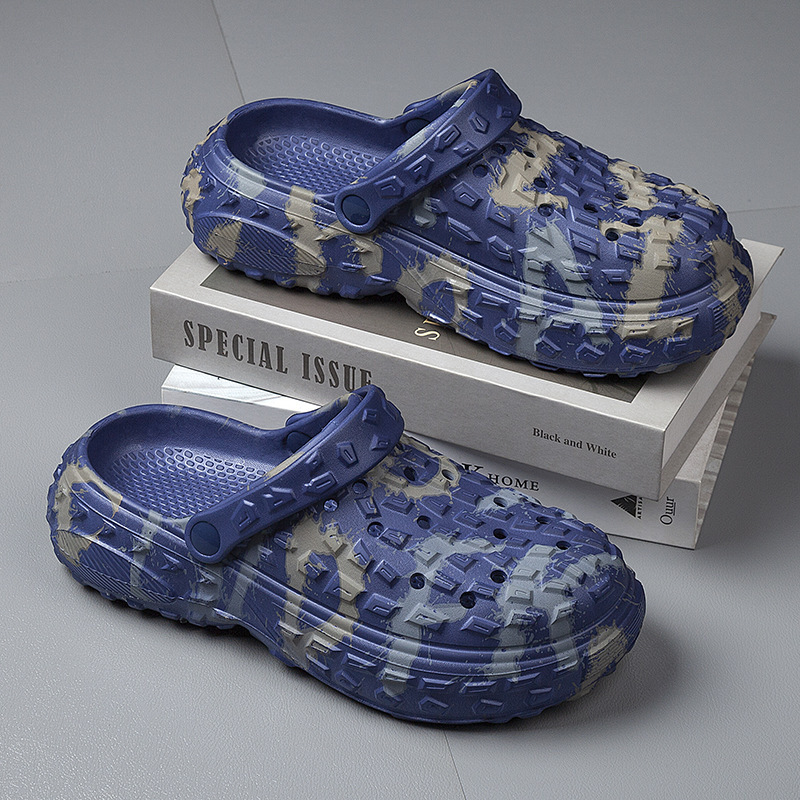 Zapatos de playa de verano, zapatillas de soleas suaves, neumáticos, zapatos antideslizantes, desgaste, zapatos de playa transpirables para hombres