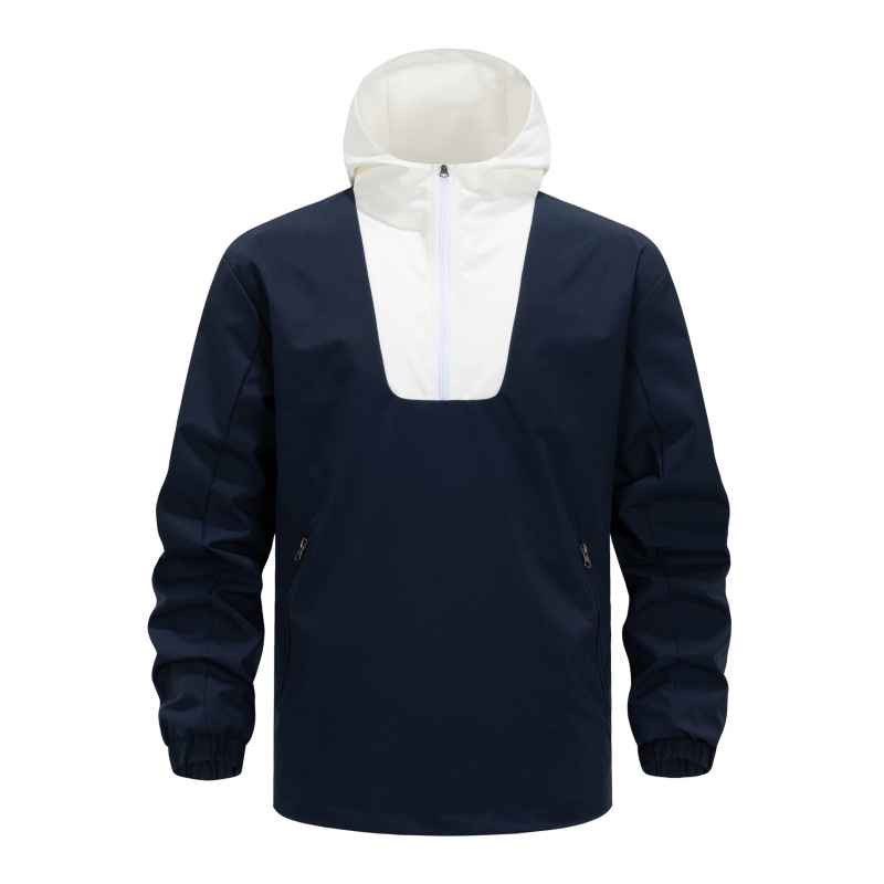 Jacket for Men, Spring and Autumn Sports Outdoor Casual Loose Patchwork Pullover European Size Outerwear for Teenagers