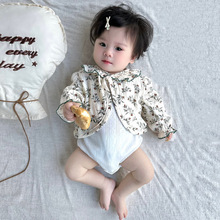 婴儿披肩小外套春秋开衫薄款空调衫女宝宝外出超萌童装衣服Z1181