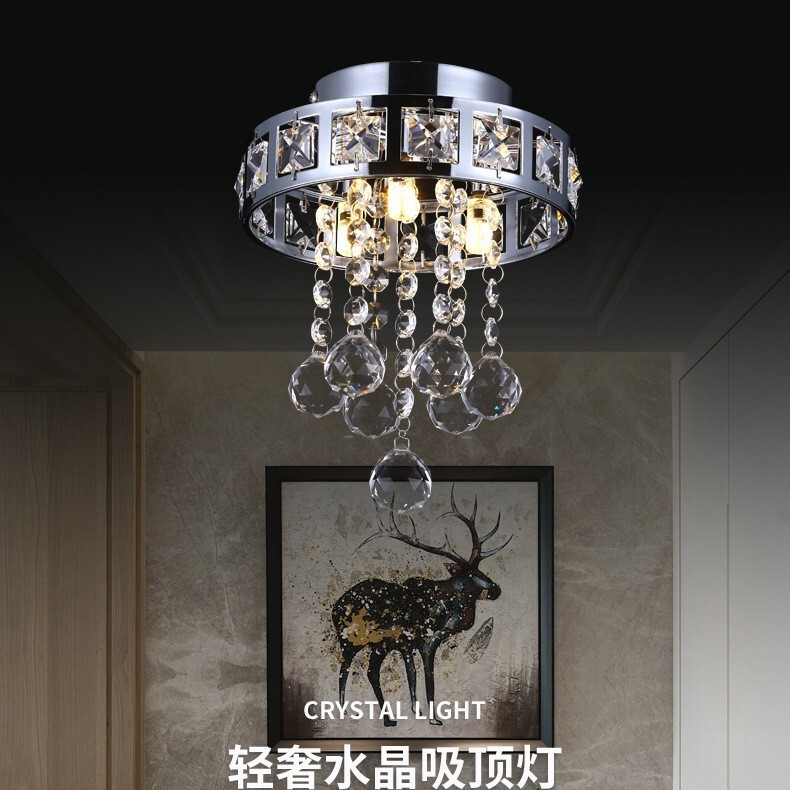 Modern Simple Mini Crystal Ceiling Lamp Corridor Aisle Lamp Entrance Hall Lamp Manufacturer Supplies Lighting Wholesale Modern Simple Mini Crystal Ceiling Lamp Corridor Aisle Lamp Entrance Hall Lamp Manufacturer Supplies Lighting Wholesale