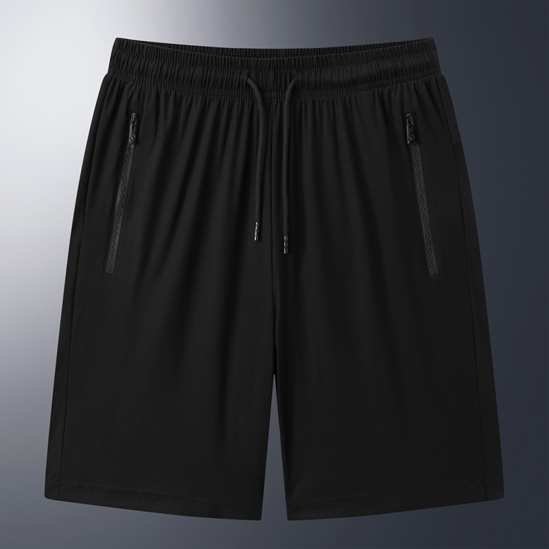 Summer Ice Silk Sports Shorts Men's Large Size Quick-Drying Beach Pants High Elastic Breathable Five-Point Pants Casual Shorts Running Summer Ice Silk Sports Shorts Men's Large Size Quick-Drying Beach Pants High Elastic Breathable Five-Point Pants Casual Shorts Running