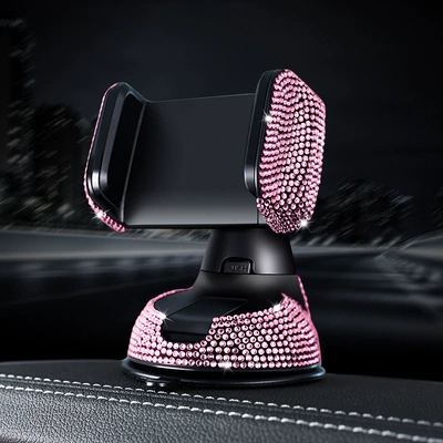 Other Automotive Interior Supplies Holder Dual-Function Air Outlet Navigation - pink-diamond-single-bracket