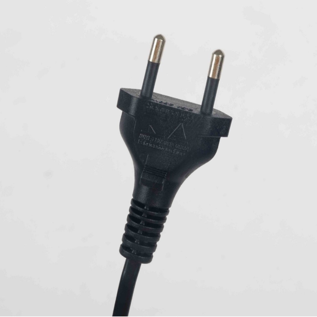 巴西两插圆头电源线 INMETRO认证 纯铜插头 巴西认证电源线