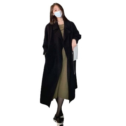 レッドのウールコート レディース ミドル丈 ウールジャケット 秋冬 2025 多用途 小柄な女性向けウールコート|undefined