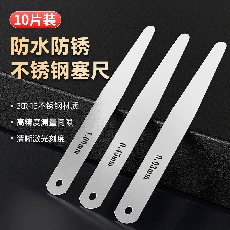 Высокоточная линейка стопорного штока 100 длинная ультратонкая штанга толстая штанга стальная штанга штанга штанга правитель заслона 0.01-1.0mm