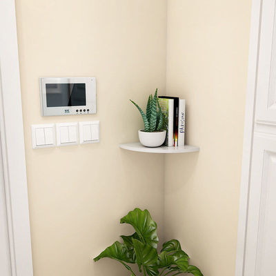 转角柜北欧三角形客厅角落边角柜卧室墙角柜简约拐角墙角置物架|ru